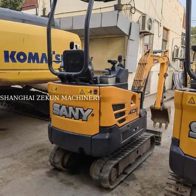 10.3KW Sany SY16C 1.6Ton mini escavatore con gomma e pompa idraulica originale