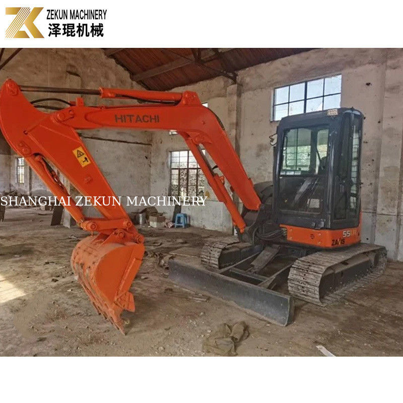 33.1Kw Potenza Hitachi ZX55 Escavatore 5,5 tonnellate Mini Bagger con 2001-4000 ore di lavoro