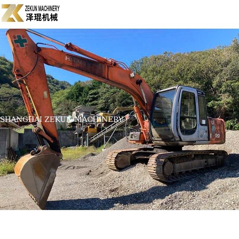 Colore originale 12Ton Usato Hitachi EX 120 Escavatore EX120-5 con motore ISUZU da 60,5 kW