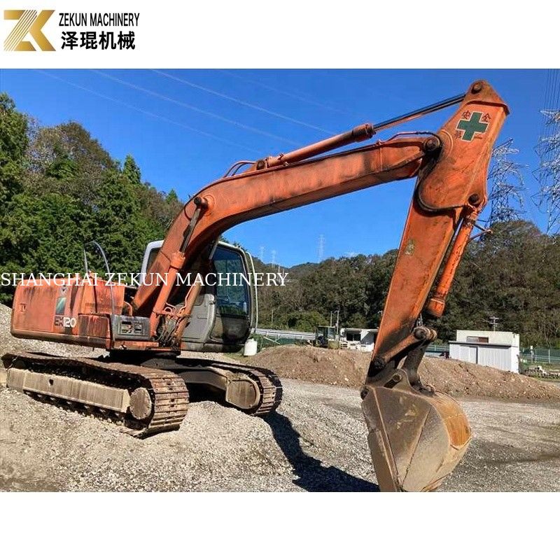 Colore originale 12Ton Usato Hitachi EX 120 Escavatore EX120-5 con motore ISUZU da 60,5 kW