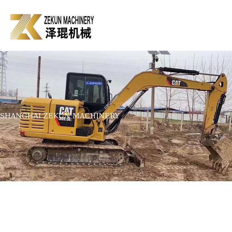 Usato CAT 305.5E2 mini escavatore tracciato 305.5 5380 KG Peso della macchina 32KW Potenza