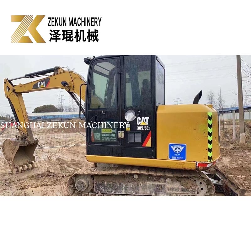 Usato CAT 305.5E2 mini escavatore tracciato 305.5 5380 KG Peso della macchina 32KW Potenza