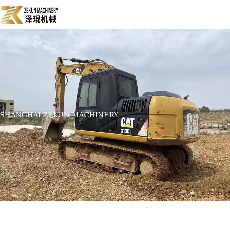 Cat 313 usato Escavatore da 13 tonnellate attrezzature per la costruzione stradale con capacità di 0.65m3 secchi
