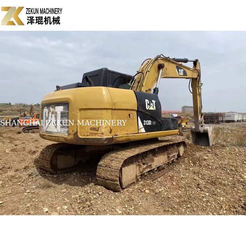 Cat 313 usato Escavatore da 13 tonnellate attrezzature per la costruzione stradale con capacità di 0.65m3 secchi