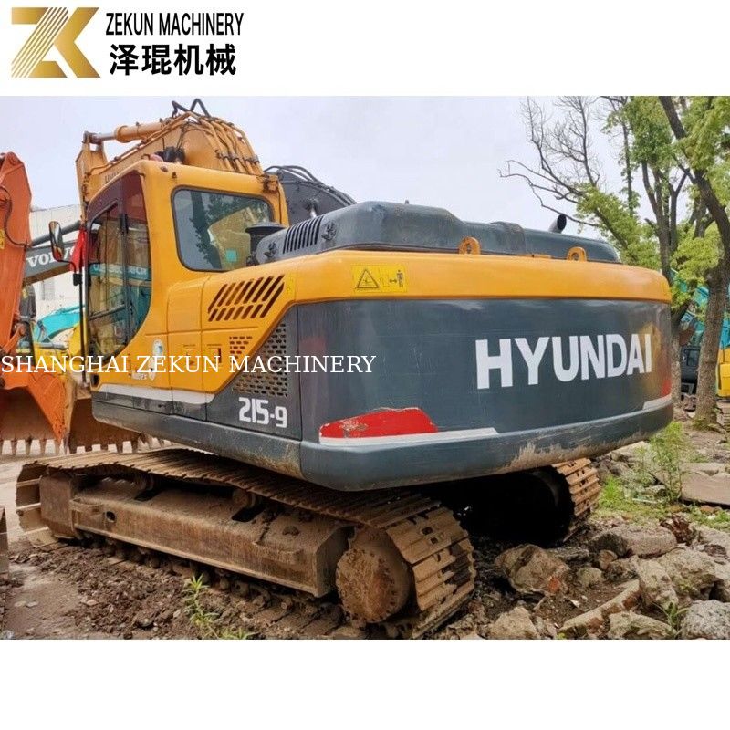 21 tonnellate usate Hyundai 215 escavatore R215-9 scavatori di seconda mano con pompa originale