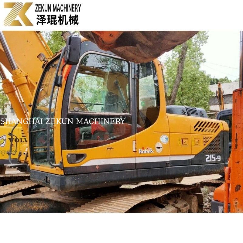 21 tonnellate usate Hyundai 215 escavatore R215-9 scavatori di seconda mano con pompa originale