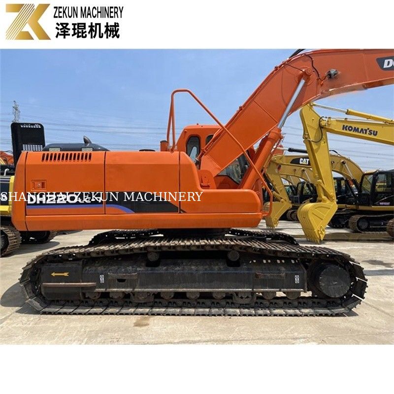 Scavatore usato 22 tonnellate Doosan 220 Escavatore DH220LC-7 Motore 21400 K