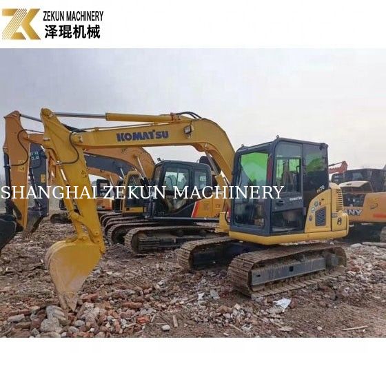 0.35m3 Bottone Usato Komatsu Escavatore PC 70 8 7T Usato Komatsu Mini Escavatore