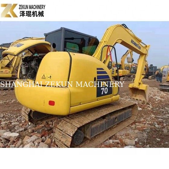 0.35m3 Bottone Usato Komatsu Escavatore PC 70 8 7T Usato Komatsu Mini Escavatore