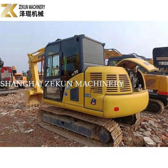 0.35m3 Bottone Usato Komatsu Escavatore PC 70 8 7T Usato Komatsu Mini Escavatore