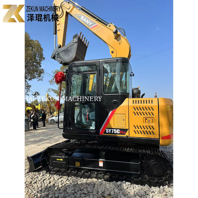 Usata Sany SY75C Pro 7.5 Ton Mini Crawler Digger con motore ISUZU