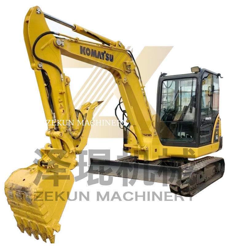 Escavatore Komatsu PC56 di seconda mano con capacità di 0.2m3 e 0-2000 ore di lavoro