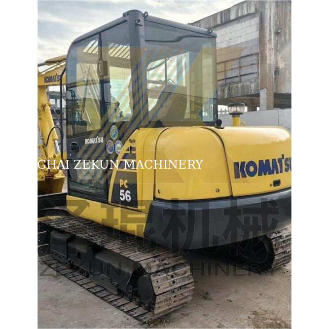 Escavatore Komatsu PC56 di seconda mano con capacità di 0.2m3 e 0-2000 ore di lavoro