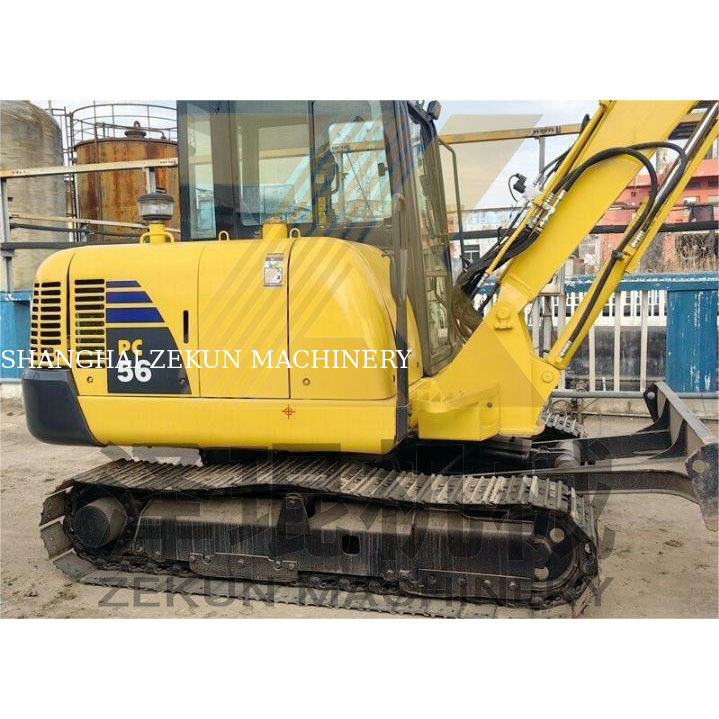 Escavatore Komatsu PC56 di seconda mano con capacità di 0.2m3 e 0-2000 ore di lavoro