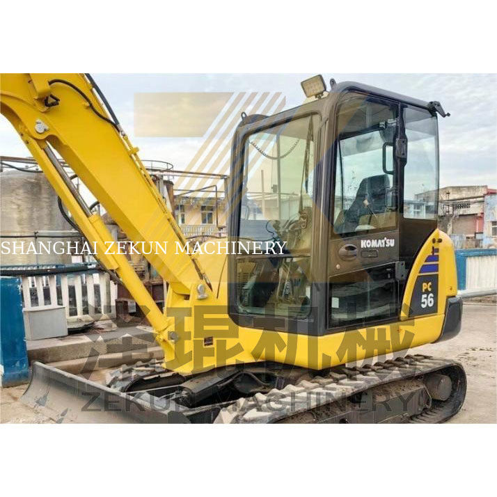 Escavatore Komatsu PC56 di seconda mano con capacità di 0.2m3 e 0-2000 ore di lavoro