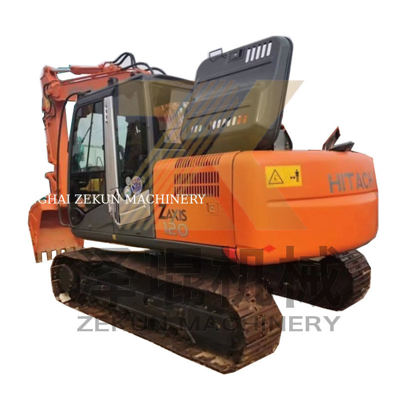Escavatore a trascinatore usato Hitachi ZX120-3 con pompa idraulica originale e 93 KW