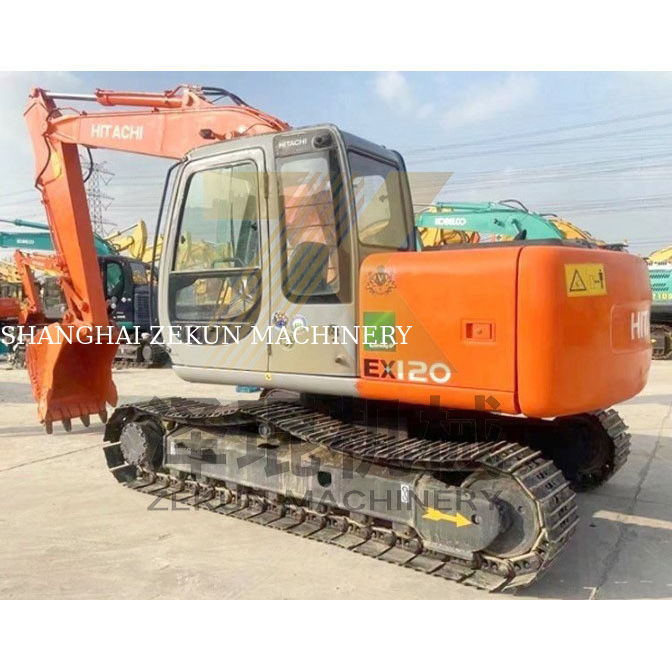 Escavatore di seconda mano Hitachi ZX120-5 ZX120-6 Mini Digger con 7420 ore di lavoro