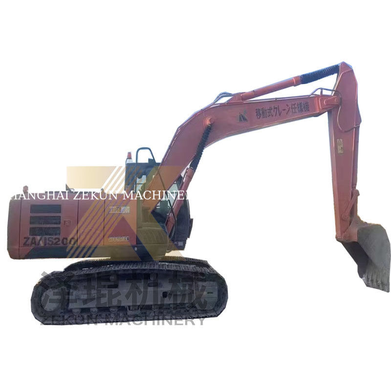 Hitachi ZX200-5G Escavatore usato dal Giappone con 20 tonnellate di peso operativo e cilindro