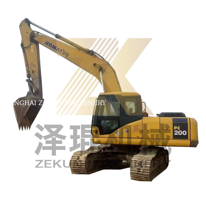 0.8m3 Capacità del secchio Usato Komatsu PC200-7 Escavatore con altro cilindro idraulico