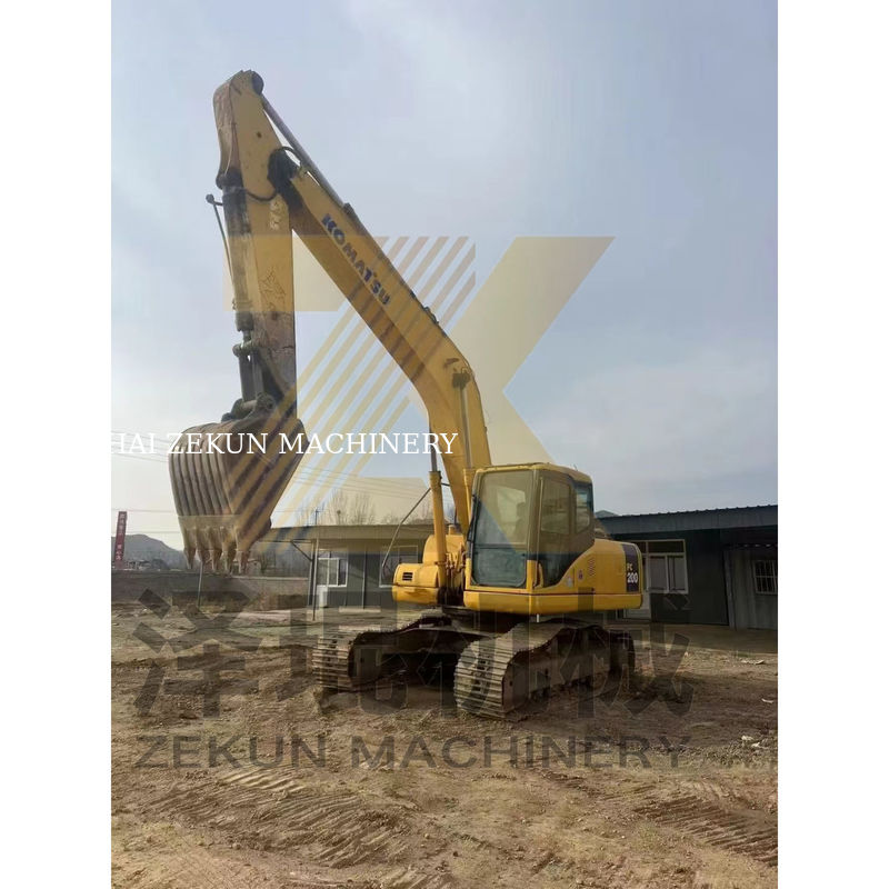 0.8m3 Capacità del secchio Usato Komatsu PC200-7 Escavatore con altro cilindro idraulico