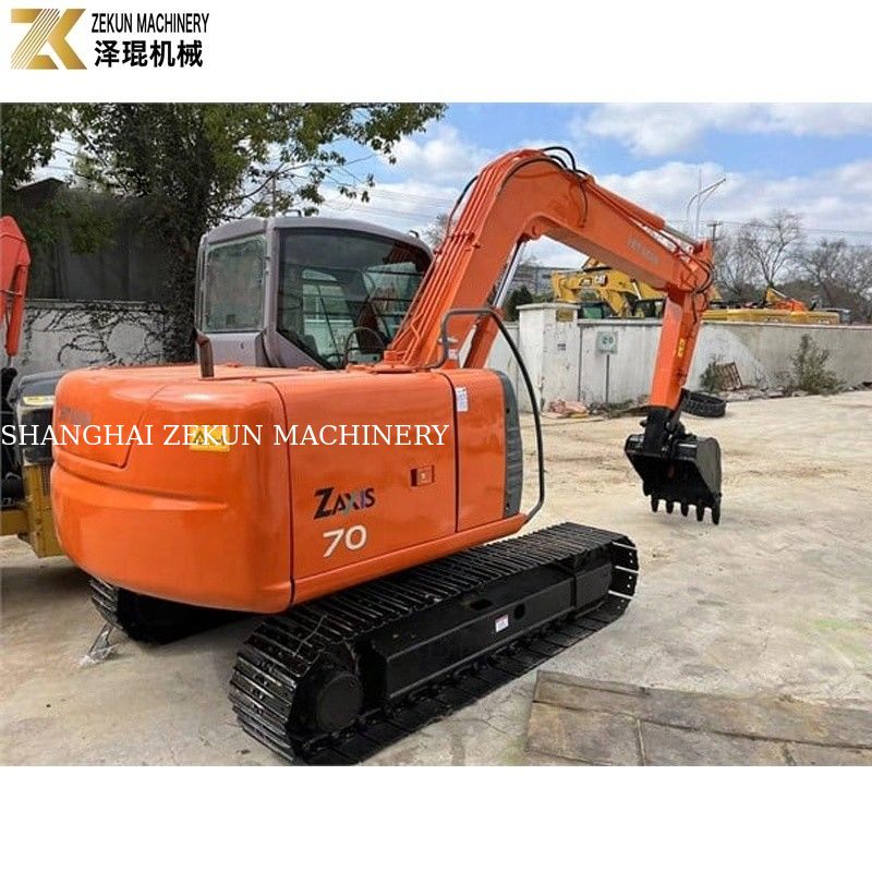 Escavatore usato Hitachi ZX70 con pompa idraulica originale e 2001-4000 ore di lavoro