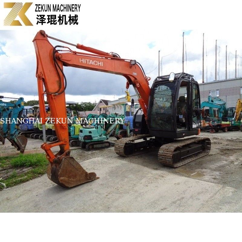 Giappone ha importato 7,5 tonnellate usate Hitachi ZX75 escavatore Isuzu motore ZX75US-A per l'agricoltura