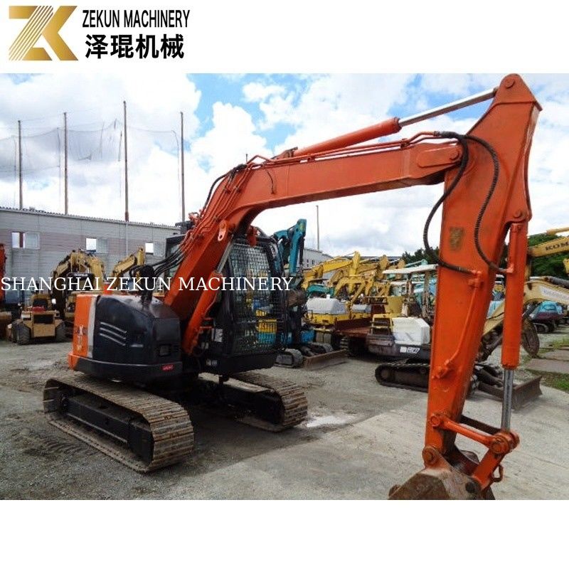 Giappone ha importato 7,5 tonnellate usate Hitachi ZX75 escavatore Isuzu motore ZX75US-A per l'agricoltura