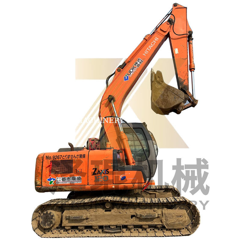 Mini escavatore usato Hitachi ZX120-6 di 12 tonnellate Peso operativo 4001-6000 ore di lavoro