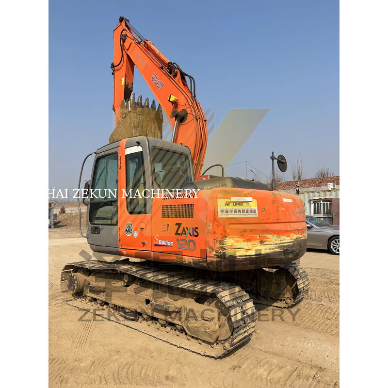 Mini escavatore usato Hitachi ZX120-6 di 12 tonnellate Peso operativo 4001-6000 ore di lavoro