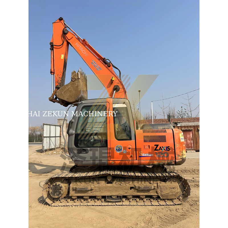 Mini escavatore usato Hitachi ZX120-6 di 12 tonnellate Peso operativo 4001-6000 ore di lavoro