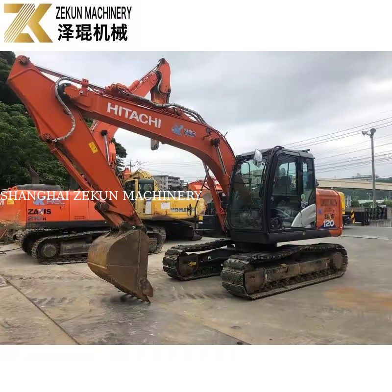 Escavatore Hitachi ZX120-6 con pompa idraulica originale e peso operativo di 12 tonnellate