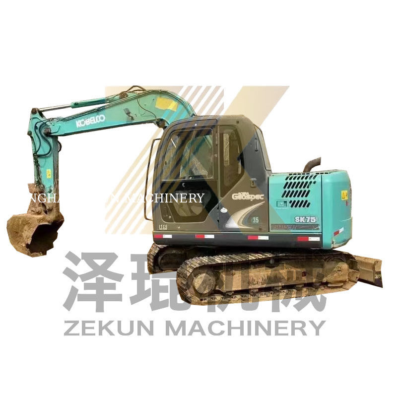 4001-6000 ore di lavoro Usato Kobelco SK75-8 SR escavatore per alle aste di Shanghai