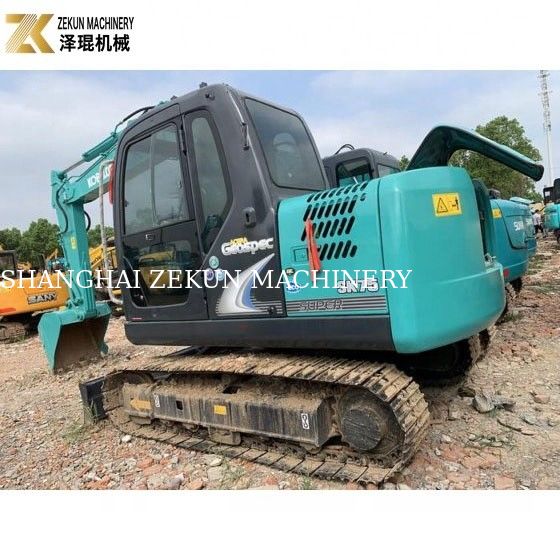Mini escavatore da 7 tonnellate Kobelco SK 75 SR UR con motore ISUZU e pompa idraulica originale