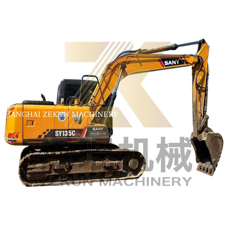 Sany SY135 Pro Crawler Excavator 0,6 m3 Capacità del secchio 2001-4000 Ore lavorative utilizzate
