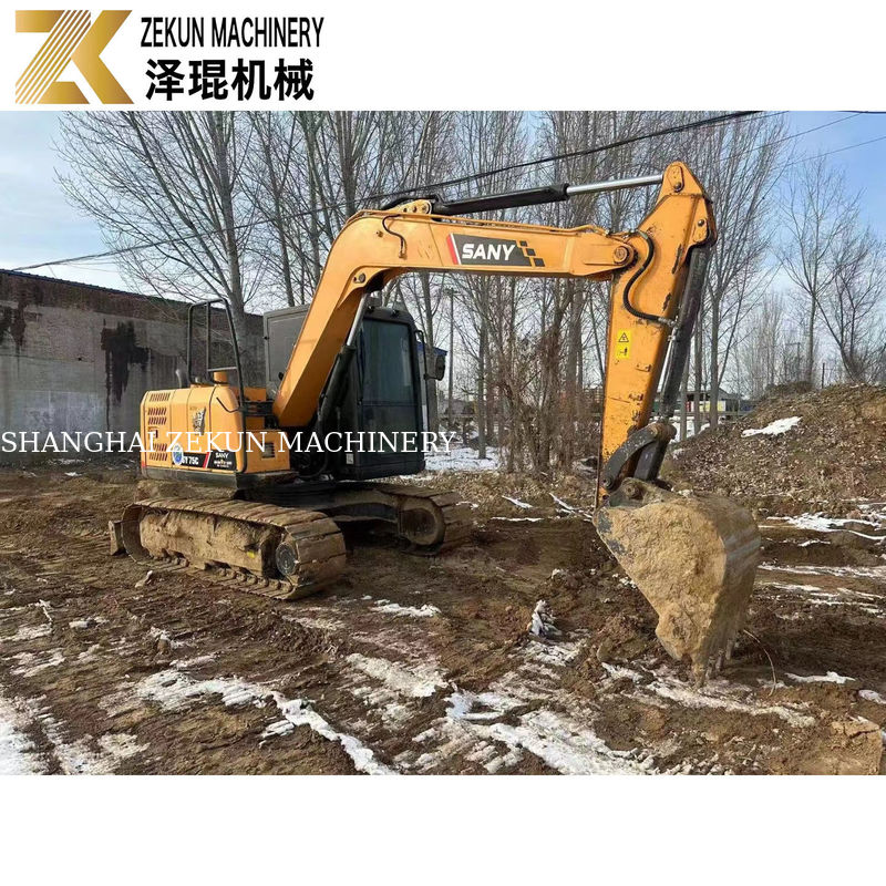 Escavatori usati SANY 75C con e ore di lavoro 2001-4000 Solo 7500 KG di peso della macchina