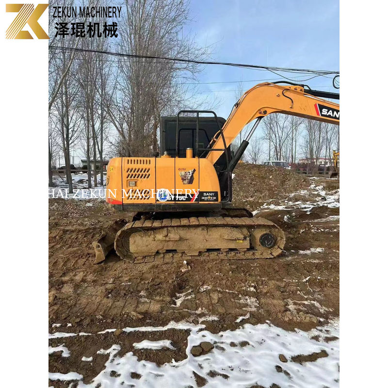 Escavatori usati SANY 75C con e ore di lavoro 2001-4000 Solo 7500 KG di peso della macchina
