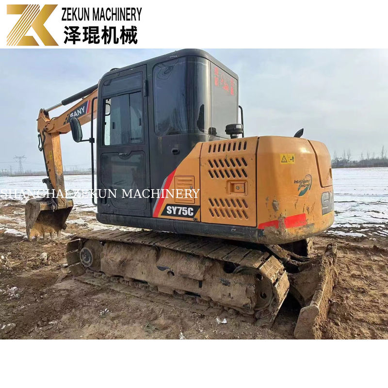 Escavatori usati SANY 75C con e ore di lavoro 2001-4000 Solo 7500 KG di peso della macchina