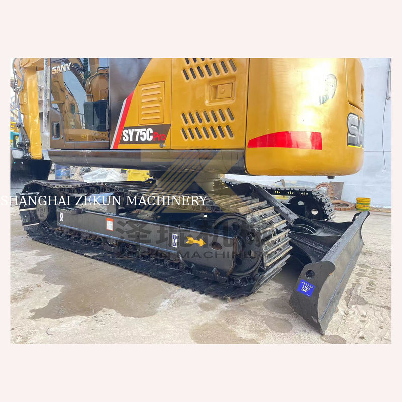Escavatore Sany SY75C Pro usato con altra pompa idraulica 7500 KG Peso della macchina
