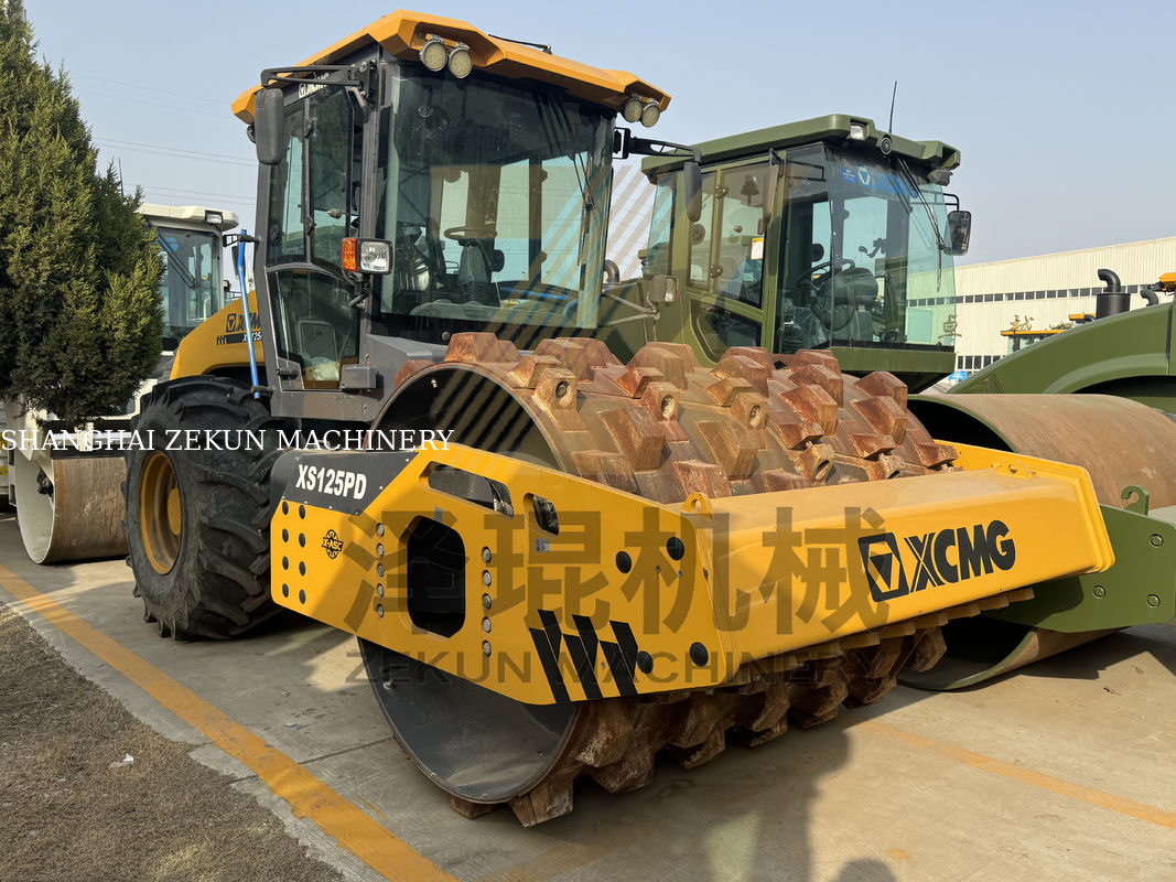 12 tonnellate XCMG XS125 Full Hydraulic Single Drum Roller EU Stage V
