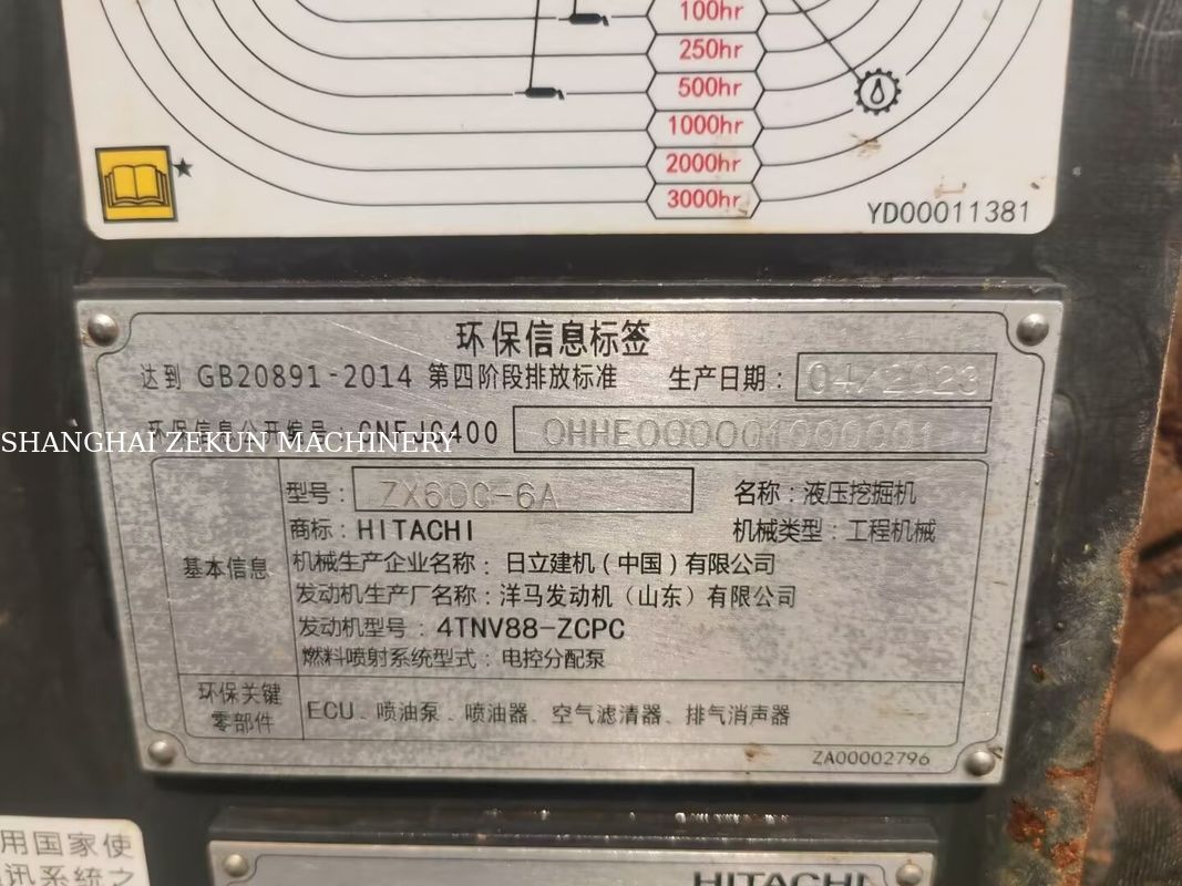2023 Hitachi ZX60C-6A Mini Escavatore 5,4 tonnellate, 2.785 ore In vendita