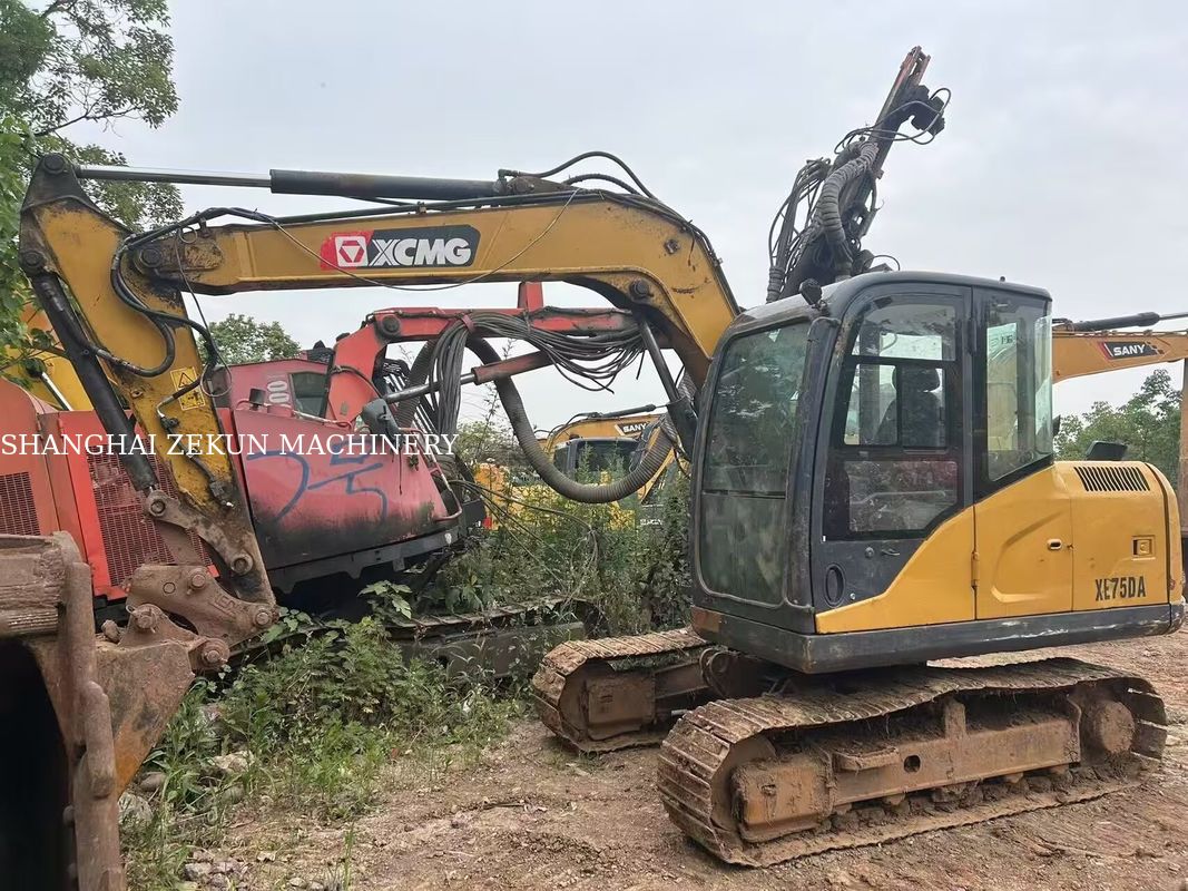 2021 XCMG XE75DA Escavatore idraulico a trascinatore di classe 7,5 tonnellate con accessori di rottura e presa