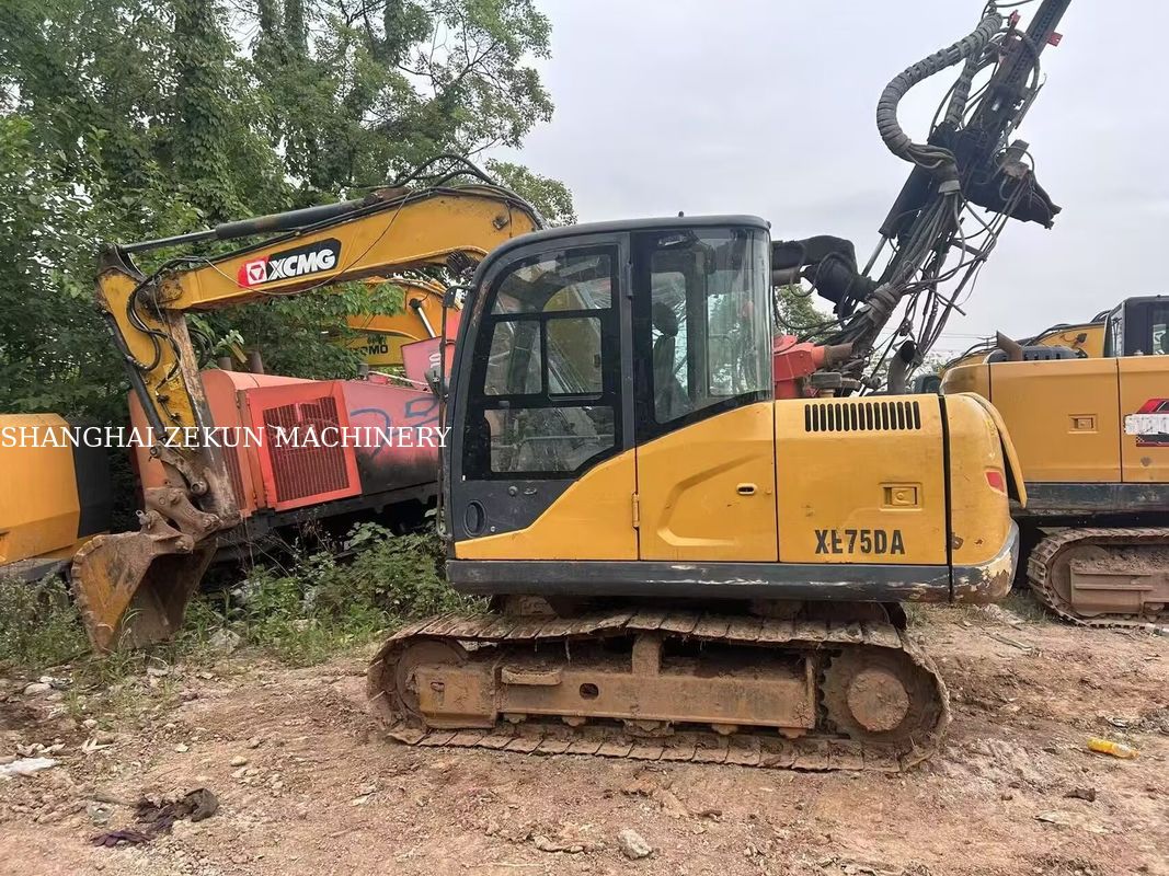 2021 XCMG XE75DA Escavatore idraulico a trascinatore di classe 7,5 tonnellate con accessori di rottura e presa