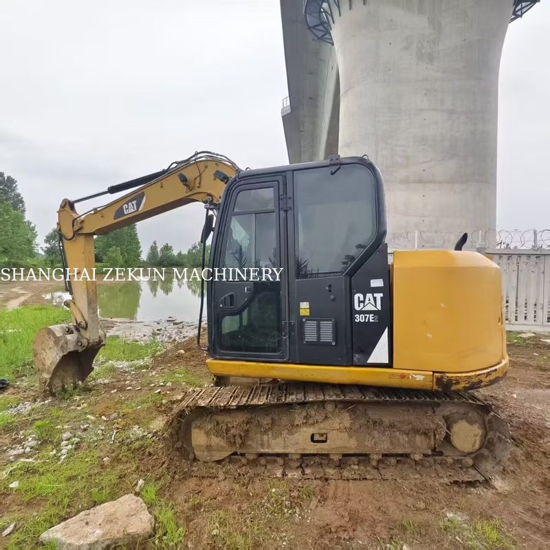 Escavatore CAT 307E2 del 2017, 12544 ore, altezza massima di scarico 070 mm, pressione idraulica 28 MPa