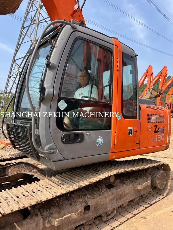 Escavatore usato Hitachi ZX130-6 Con 11053hrs 4.6m Lunghezza del boom 34.3 MPa Pressione idraulica