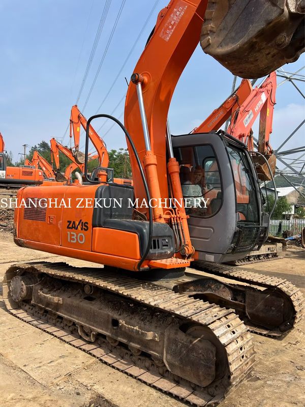 Escavatore usato Hitachi ZX130-6 Con 11053hrs 4.6m Lunghezza del boom 34.3 MPa Pressione idraulica