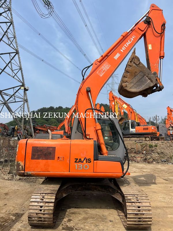 Escavatore usato Hitachi ZX130-6 Con 11053hrs 4.6m Lunghezza del boom 34.3 MPa Pressione idraulica